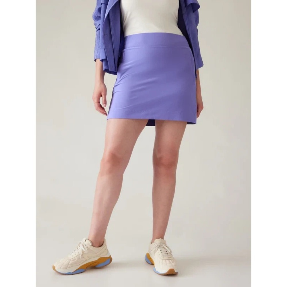 Athleta Skort Womens 4 Purple Brooklyn Sporty Golf Tennis Mini Athletic Travel - Picture 3 of 16